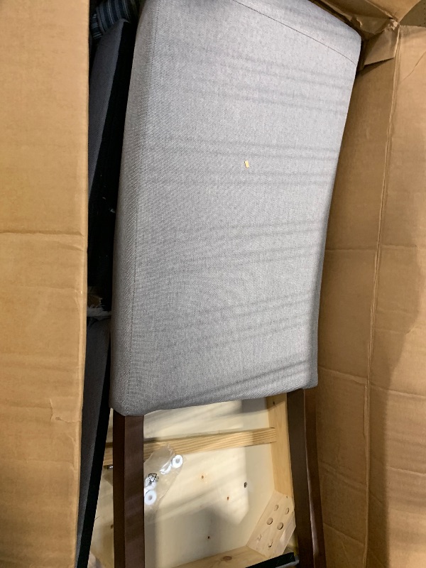 Photo 1 of ** sold as is no refund/return**  VASAGLE Dining Chairs, Parsons Chairs with Removable Fabric Cover, High Back, for Dining Room Kitchen, Set of 2, Thick Seat, 22.8 x 18.9 x 39.4 Inches, Dove Gray UKDC152G01