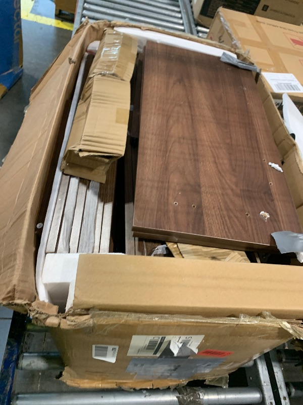 Photo 1 of *** partial set only box 1/2 ***** Modular TV Stand for 100-Inch TV,Also Used as Storage Sideboards,Bookcase,4pcs End Table,Nightstand,Buffet Cabinets with Adjustable Shelf,Coffee Table for Living Room,Dining Room,Bedroom, Walnut