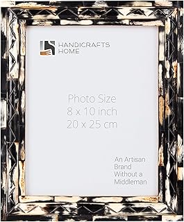 Photo 1 of **4*6 FRAME THAT HAS PATTERNS & SIZE LIKE 1ST PIC BUT HAS COLOR OF 2ND PIC** Handicrafts Home Vintage 4 by 6 Picture Frame, Vintage Horn Carved Photo Frame for Wall or Tabletop, Rustic Farmhouse, Boho & Antique Home Decor, Gallery Wall Frame, for Living R
