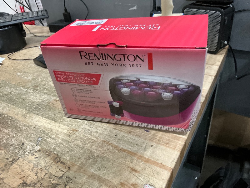 Photo 1 of ***MISSING ROLLER CLIPS FOR HAIR*** Remington Ionic Conditioning Hair Setter, 20 Velvet Hair Rollers, 6 Large (1¼”), 10 Medium (1"), 4 Small (¾”), Blowout Style Hair Curlers