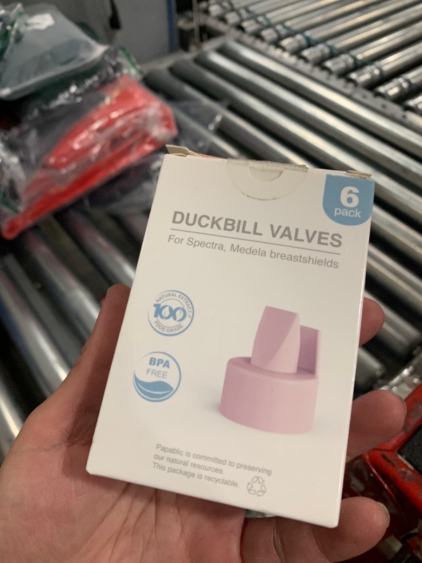 Photo 1 of [6-Count] Papablic Duckbill Valves, Replacement Milk Valves Compatible with Spectra S1 S2 and Medela Breast Pumps Accessories, BPA & DEHP Free, Pink