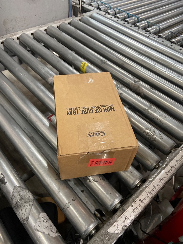 Photo 1 of 0.55in Mini Ice Cube Trays - Tiny Pebble Ice for Iced Coffee & Cocktails - Fast Chill, Easy Twist Release - Stackable with Lid, Storage Bin, Tongs, 2 Straws (4 pack, Blue)