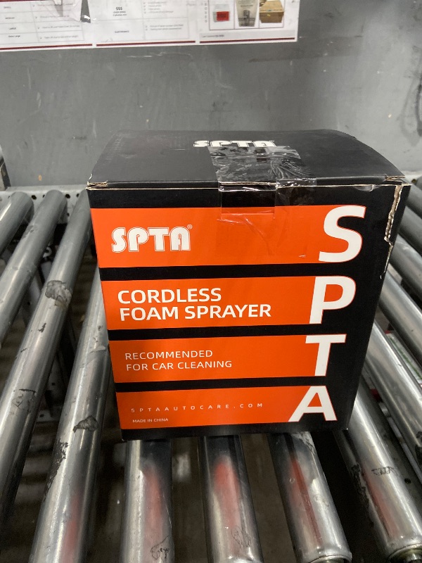 Photo 1 of *MISSING SHAMPOO* SPTA Pressure Foam Sprayer, 2.25L/76 oz Electric Pressurized Soap Sprayer Car Foam Sprayer, Cordless Pump Sprayer, Car Wash Pressure Washer Foamer with 500ML Shampoo for Detailing