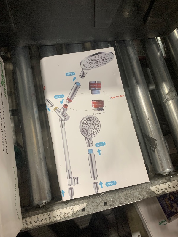 Photo 1 of ***MISSING HARDWARE***MakeFit Dual Filtered Rain Shower Head Combo, High Pressure Handheld Shower Head with Adjustable Bar - Rainfall Shower Head And Showerhead with Filter for Hard Water - Removes Chlorine