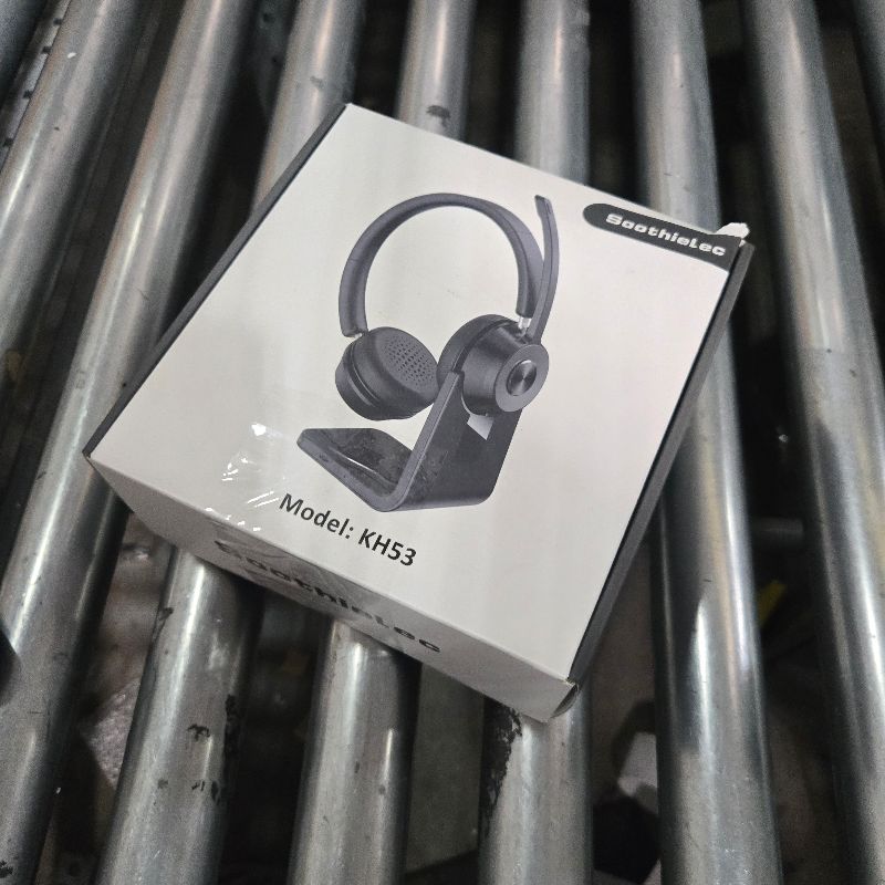 Photo 1 of (Upgraded Version) Wireless Headset, Bluetooth Headset with Noise Cancelling Microphone, Best Headphones with Mic Mute & USB Dongle for PC/Computer/Laptop/Cell Phones/Remote Work/Call Center