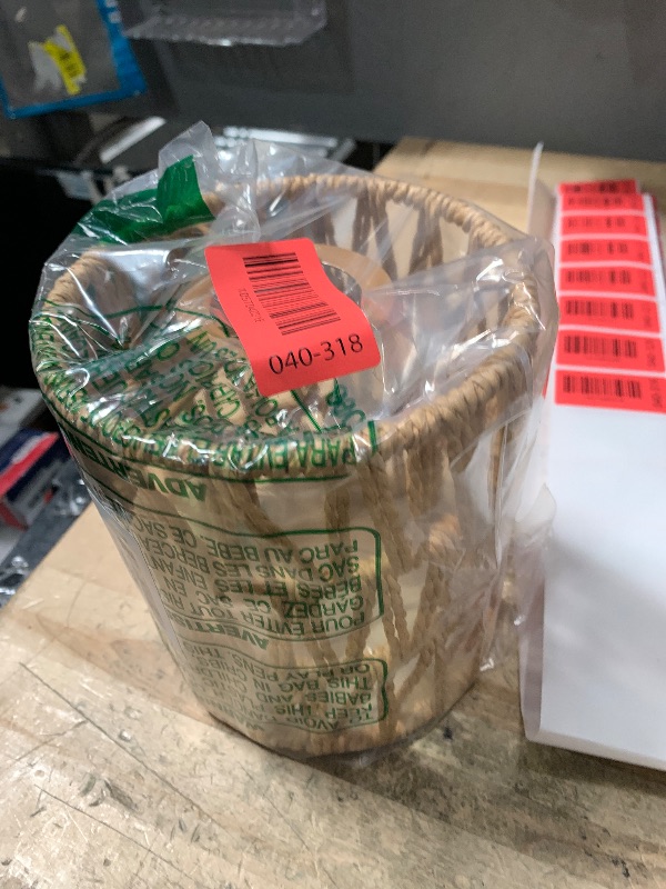 Photo 1 of 1 Pack Rattan Lamp Shade Small, Boho Mini Lamp Shades Replacement, Vintage Hanging Light Shades, Cylinder Woven LampShades for Floor Lamps Pendant Light Chandelier Wall Sconces Light Fixture Shades