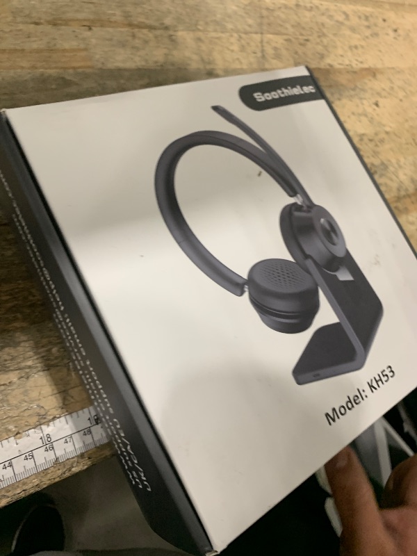 Photo 1 of (Upgraded Version) Wireless Headset, Bluetooth Headset with Noise Cancelling Microphone, Best Headphones with Mic Mute & USB Dongle for PC/Computer/Laptop/Cell Phones/Remote Work/Call Center