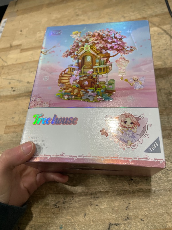 Photo 1 of ***MISSING PARTS***
LUOGFYNI Mini Bricks Japanese Sakura Tree House Building Set, Cherry Blossom Tree Creative Architecture, Home Decor or Idea Gifts for Adults and Kids, Mini Particles 1149 PCS -1381