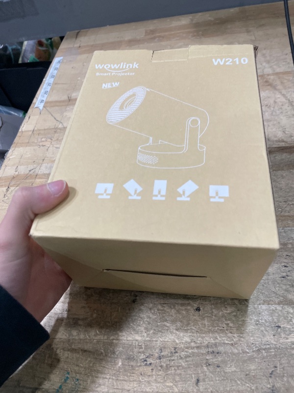 Photo 1 of [Built-in Apps & 2026 Upgraded] Mini Projector with WiFi 6 and Bluetooth 5.4 Support 4K 1080P Auto Keystone 180° Rotatable Projector Portable