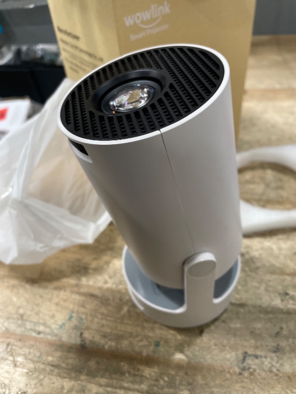 Photo 1 of [Built-in Apps & 2026 Upgraded] Mini Projector with WiFi 6 and Bluetooth 5.4 Support 4K 1080P Auto Keystone 180° Rotatable Projector Portable