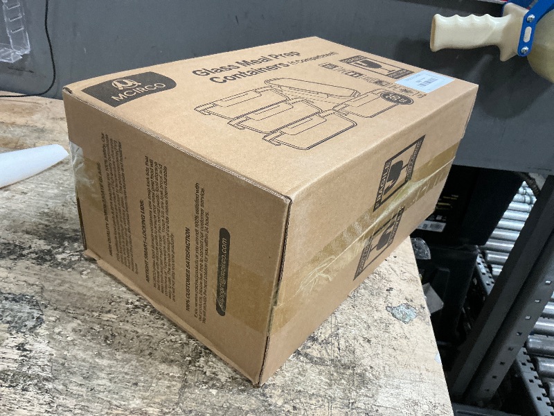 Photo 1 of [5-Packs, 36 Oz.] Glass Meal Prep Containers with Locking Lids Glass Food Containers,Airtight Lunch Container,Microwave, Oven, Freezer and Dishwasher (4.5 Cup, White)