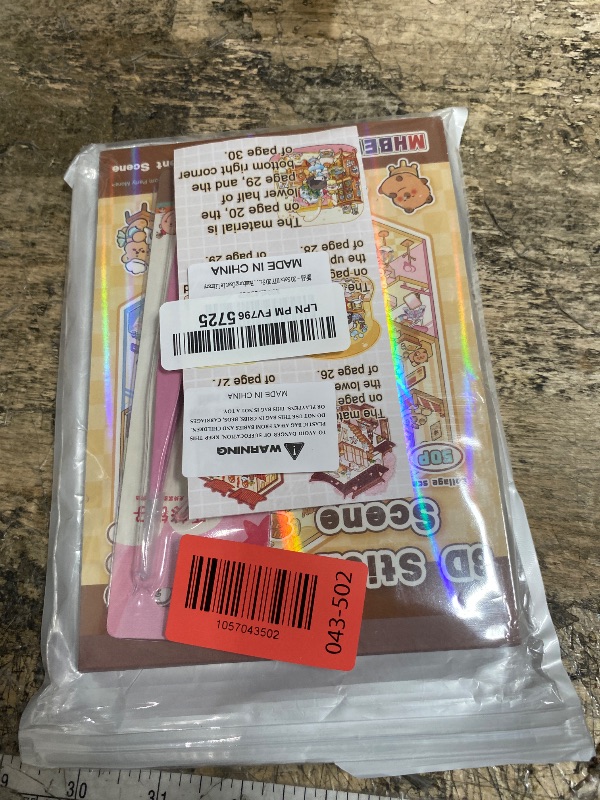 Photo 1 of 20 Sets DIY 3D Sticker Scene Collection Book for Kids Adults Cute Make Your Own Shop House Stickers for Gifts Stickers Therapy for Adult Relief Stress Pass The Time Play Park Hamburg Castle Library