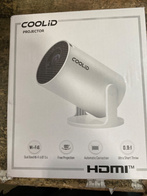 Photo 1 of [Built-in Apps & 2026 Upgraded] Mini Projector Support 4K 1080P Auto Keystone 180° Rotatable with WiFi 6 and Bluetooth 5.4, Projector Portable Compatibile with HDMI/TV Stick/Memory Stick/Laptop-Black1057045780
