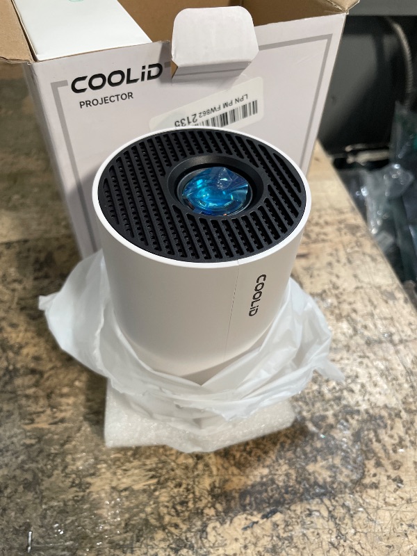 Photo 1 of [Built-in Apps & 2026 Upgraded] Mini Projector Support 4K 1080P Auto Keystone 180° Rotatable with WiFi 6 and Bluetooth 5.4, Projector Portable Compatibile with HDMI/TV Stick/Memory Stick/Laptop-White