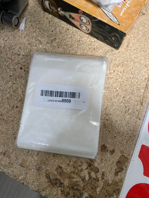Photo 1 of 100 Pcs Frosted Semi-Transparent OPP Bags with Cute English Printing, Suitable for Packaging Cookies, Chocolate, Candy, Desserts, Snack Packs, Bread Bags, Self-Adhesive Bags, Gift Bags, Mini OPP Bags (3.9×3.9 in)