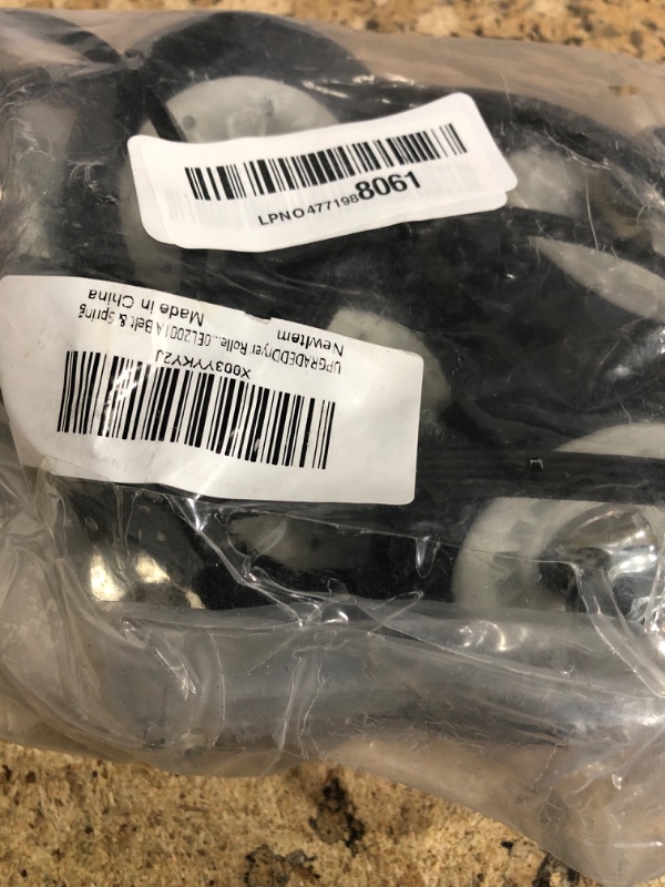 Photo 1 of ?UPGRADED?Dryer Roller Repair Kit for LG Kenmore DLE0442W DLGX3371W DLE5977W DLE2516W DLE2301R DLE5955W Dryers – Includes 4581EL2002C Drum Rollers 4561EL3002A Idler Pulley 4400EL2001A Belt & Spring