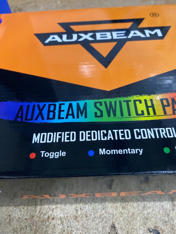 Photo 1 of **NON FUNCTIONAL**Auxbeam RGB 6 Gang Switch Panel RA60 Auto-Dimmable Switch Panel w/Momentary Toggle Pulsed Memory Function, 12-24V Switch Panel for Truck UTV Car Boat Waterproof, 3-Year Warranty