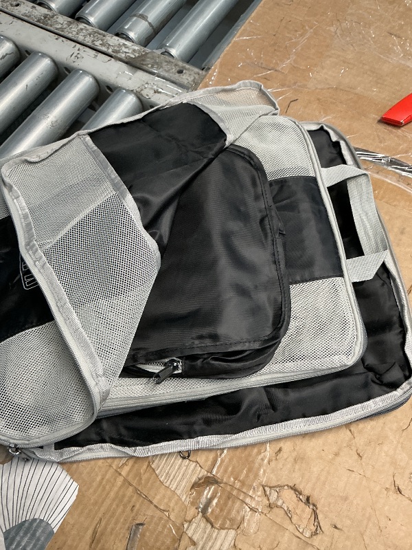 Photo 1 of 10 Set Compression Packing Cubes for Travel Essentials,Compressible Expandable Packing Cubes for Suitcase,OlarHike Luggage Organizer Bags for Travel,Handy Helper for Organizing Clothes(Black)