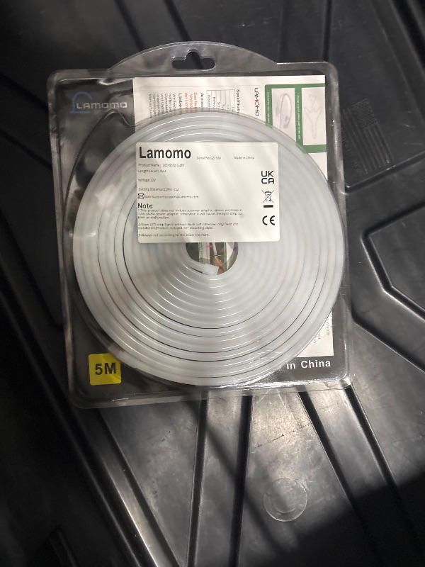 Photo 1 of ***MISSING PARTS***
Lamomo White Led Strip Lights, 16.4ft/5m Neon Light Strip, 12V Flex Waterproof Neon LED Strip Silicone LED Neon Rope Light for Kitchen Bedroom Indoor Outdoor Decoration?Power Adapter not Included