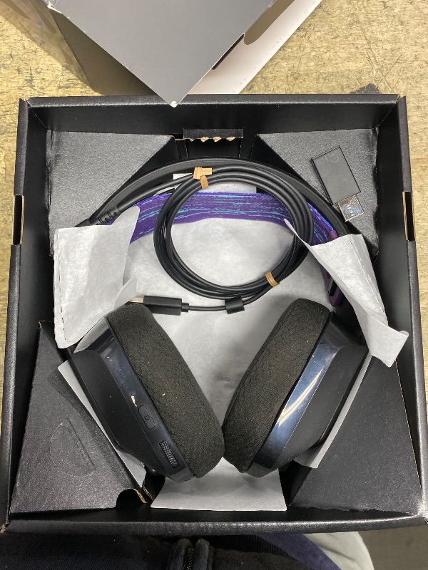 Photo 1 of **DOES NOT CONNECT** Logitech G535 Lightspeed Wireless Gaming Headset - Lightweight on-Ear Headphones, flip to Mute mic, Stereo, USB Rechargeable - Black