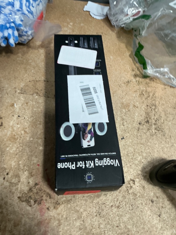 Photo 1 of ***FOR PARTS/ BROKEN & MISSING ASSEMBLY PIECES*** Vlogging Kit for iPhone/Android, 63”Auto Face Tracking Tripod for iPhone with Light, Wireless Microphones, Scrolling Remote Control for TikTok, Content Creator Kit for YouTube Starter