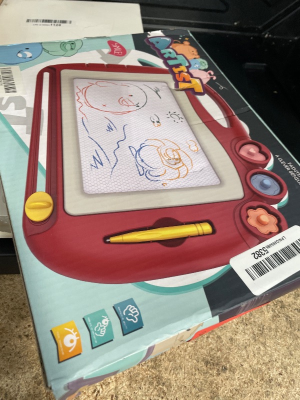 View 2 of ***MISSING PARTS***
Daisiki Magnetic Drawing Board, Toddler Toys for Age 1 2 3 Boys Girls, Sketch Pad, Birthday Easter Christmas Halloween Kids Toy Gifts for Boys and Girls