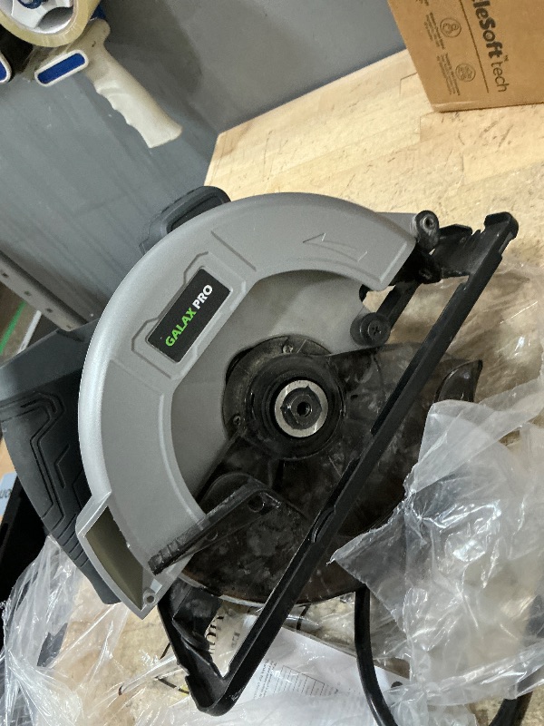 Photo 1 of **************MISSING THE BLADE****************
GALAX PRO 11 Amp Power Circular Saw, 6000RPM Corded Circular Saw with Adjustable Cutting Depth 2-1/2" (90°) to 1-7/8" (45°), 7-1/4 Inch Carpentry Saw Blade, Ideal for Wood, Plastic Cuts