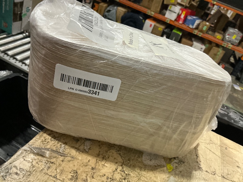 Photo 1 of [100% Eco-Friendly] 34 oz Disposable Food Containers with Lids – Sugarcane Pulp Take Out Containers, Biodegradable Lunch Box, Compostable and Microwave Safe To-Go Boxes for Meal Prep –