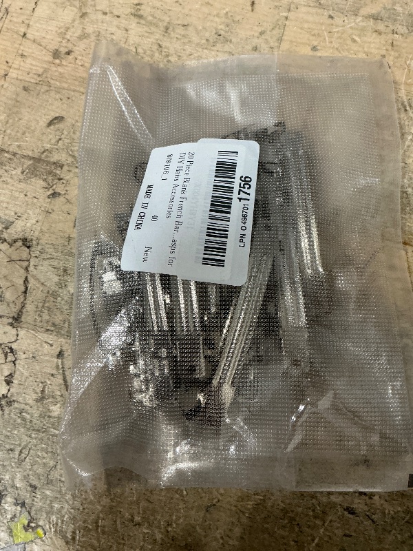Photo 1 of  Blank French Barrette Hair Clips 2.4'' and 3'' Silver Metal French Hair Barrettes DIY Craft Automatic Spring Snap Hairclips Clasps for DIY Hairs Accessories