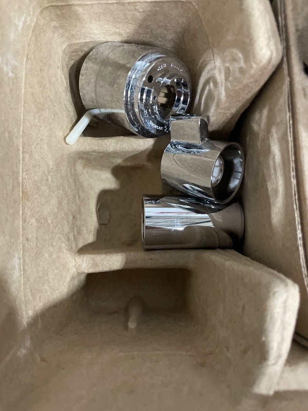 Photo 1 of ***********FOR PARTS ONLY- MISSING PARTS*************hansgrohe Ecostat Modern Thermostatic Shower Valve Trim with Temperature Control and Diverter in Chrome, 04231000