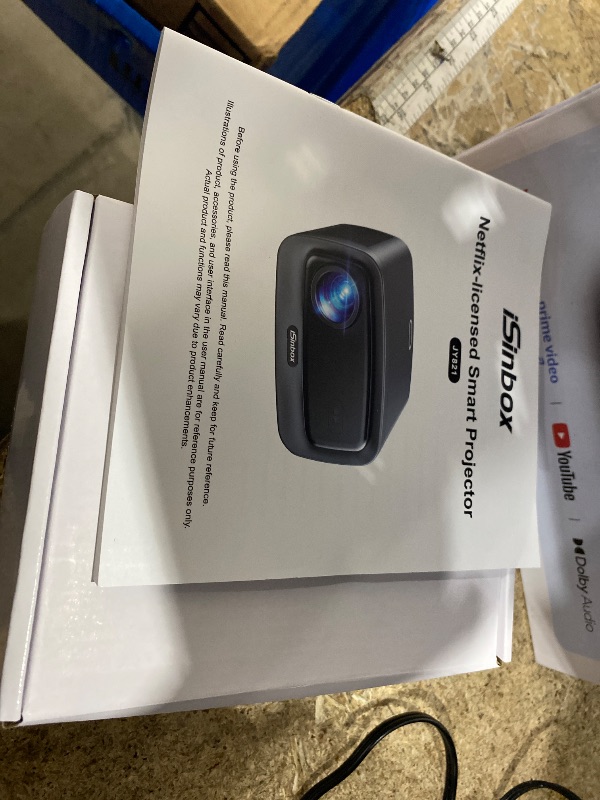 Photo 1 of [2500 ANSI/Auto Focus/Built-in APPS] Smart Projector 4K with WiFi 6 and Bluetooth 5.3, 6D Keystone Outdoor Movie Projector with Netflix& 36W Dolby Audio Plus HDR10+ Home Theater Ceiling Upgraded