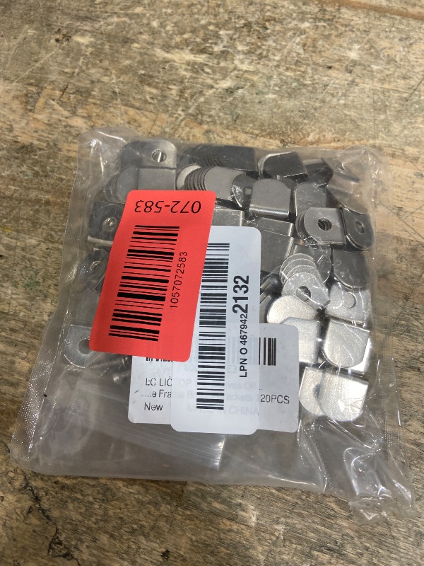 Photo 1 of 1/4 Inch Offset Canvas Clips 120Pcs, Z Shape Picture Framing & Mirror Mounting Clips with Screws for Stretcher Bar, Frame Back, and Canvas Painting