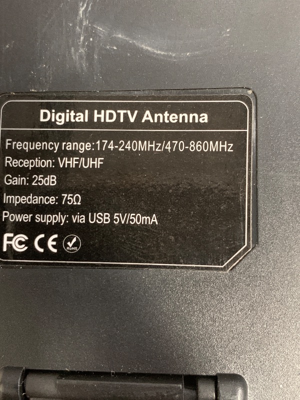 View 5 of 2026 Upgraded Indoor TV Antenna, 3600+ Miles Range HD Digital Antenna for Smart TV, Strongest with Amplified Signal Booster Supports 4K 8K 1080p All TVs- 38FT Coaxial Cable for Local Channels