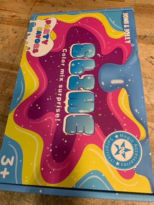 Photo 1 of 24 Pack Slime Valentines for Kids -No Messy Glitter Clear Slime Kit for Girls 8-12 with Sequins, Non Sticky Stress Relief Toy for Kid & Adult, Princess Toys, Party Favors, Classroom Prizes