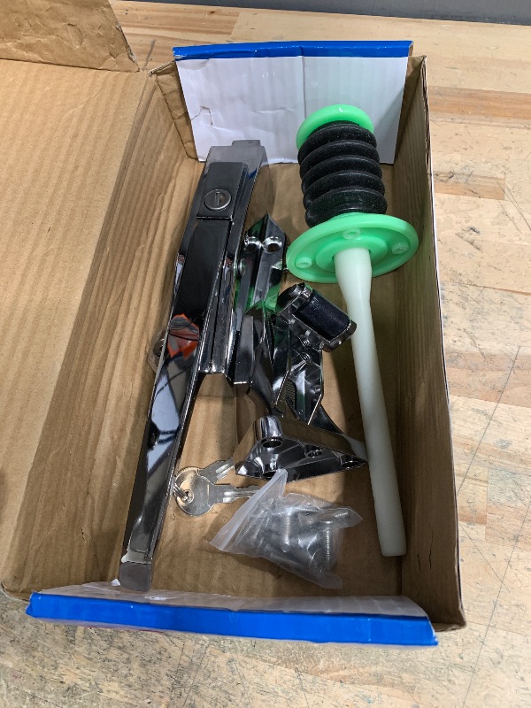 Photo 1 of **FOR PARTS / DAMAGED** Adontze Walk in Cooler Door Handle,Freezer Door Handle, Freezer Door latches, Suitable for Freezer Door Locks, Oven Locks, Laboratory Door Locks, or Other Equipment (Base Height 3.5inch)