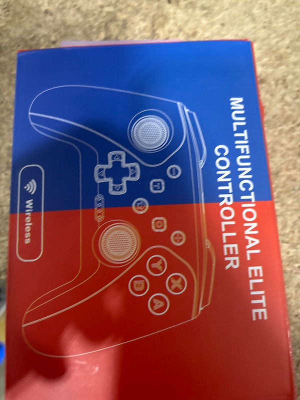 Photo 1 of Wireless Switch Controller for Nintendo Switch/Switch 2/Lite/OLED Controller, Switch Controller with a Mouse Touch Feeling on Back Buttons, Extra Switch Pro Controller with Wake-up,Programmable, Turbo Function (Black+Silver)