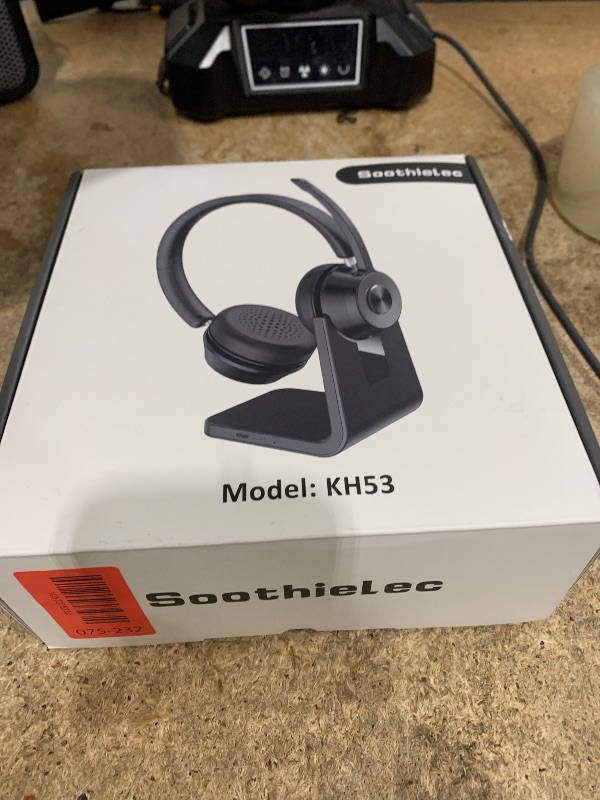 Photo 1 of (Upgraded Version) Wireless Headset, Bluetooth Headset with Noise Cancelling Microphone, Best Headphones with Mic Mute & USB Dongle for PC/Computer/Laptop/Cell Phones/Remote Work/Call Center