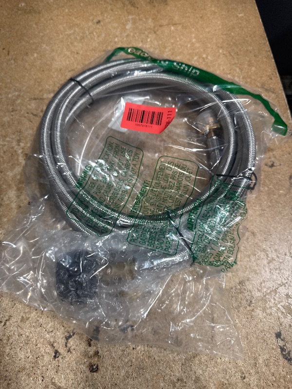 Photo 1 of 12FT Propane Hose Adapter 1lb to 20lb with Gauge, Anti-bite LP Tank Hose 20 lb to 1 lb, Grill Gas Line Fit for Weber Q Grills, Coleman Camping Stove, Blackstone 17"&22" Griddle, Mr Buddy Heater