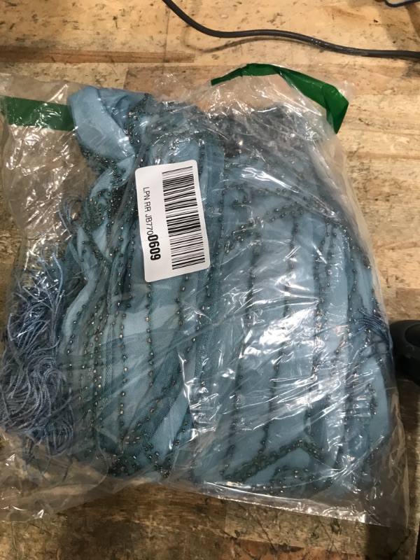 Photo 1 of ***MINOR MATERIAL DAMAGES (MINIR FRINGE DAMAGE)*** BABEYOND Great Gatsby Dresses for Women Plus Size Cocktail Dress 1920s Flapper Costume for Women Light Blue