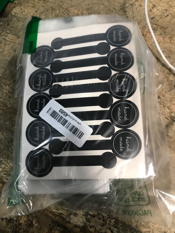 Photo 1 of (200Pcs)100pcs Translucent Plastic Bags/Bakery Bags with 100pcs Hand made Stickers for Cookie Cake Chocolate Candy Snack Wrapping Good for Bakery Party Supplies