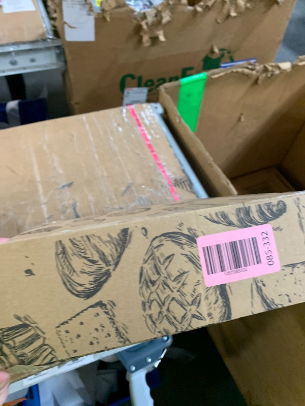 Photo 1 of ***(MAJOR DAMAGE/ SEE NOTES)***BakedBin Corner Bread Box for Kitchen Countertop - New 2025 Design, Vintage Bamboo Wooden BreadBox, Large, Double Layer Storage for Homemade Bread, Sourdough, Panera, Under Cabinet Organizer