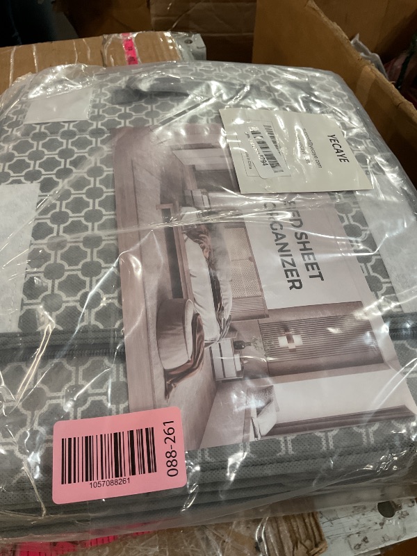 Photo 1 of ***(MISSING CASE)***Yecaye 4 Pack Bed Sheet Organizers and Storage (King & Queen Size), Foldable Sheet Set Organizer With Clear Window and Label, Bedding Storage Box Container for Blanket, Duvet Cover, Bed Sheet