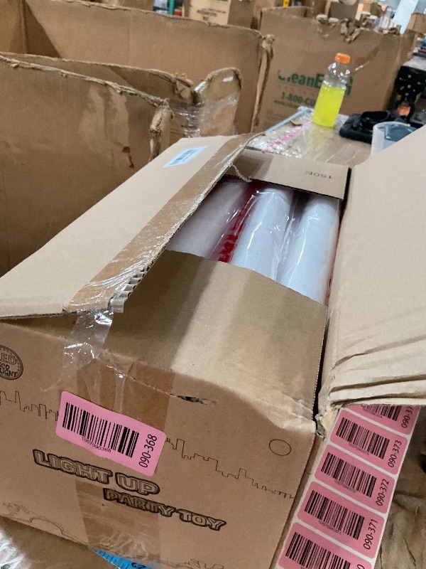 Photo 1 of (PARTIAL SET) (LIGHT UP FOAM STICKS) OLUPP 150 PCS Glow in the Dark Party Supplies, 16 Foam Sticks, 16 LED Glasses, 100 Glow Sticks and 18 Finger Lights for Neon Party, Wedding, Birthday, Concert, New Year, Carnivals, Raves