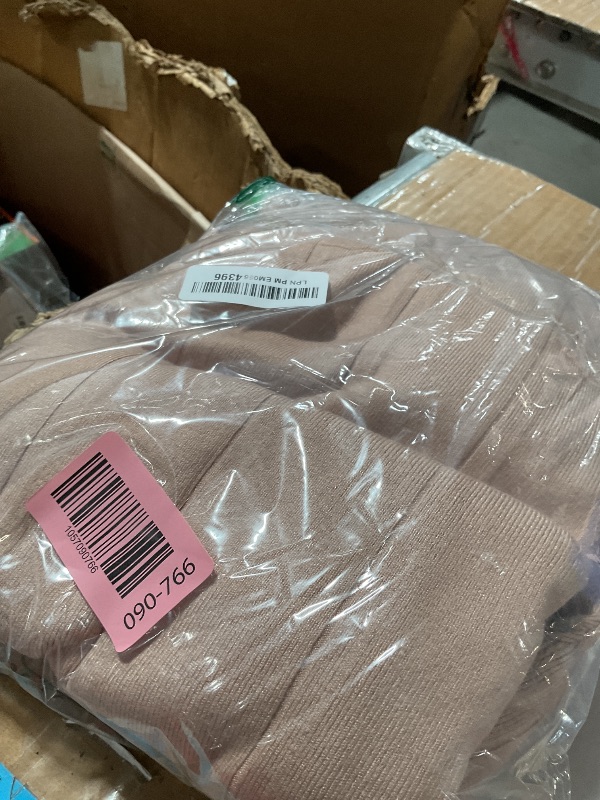 Photo 1 of (USED/FAIR) (BAGGED) (MED/LARGE) Ekouaer Womens Matching Sets Knit Sweater Sets 2 Pieces Outfits Pullover Tops Wide Legs Pants Lounge Set Khaki