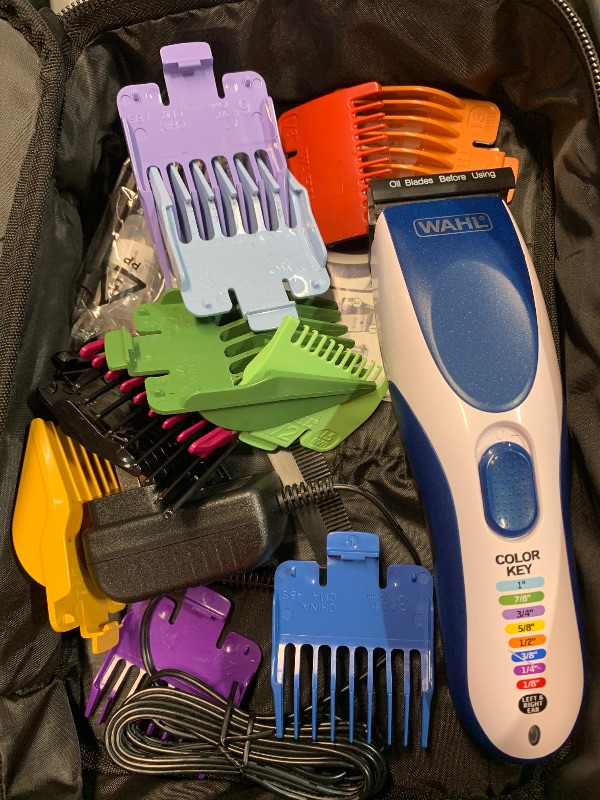 Photo 1 of (see all images) Wahl Color Pro Cordless Rechargeable Hair Clipper & Trimmer – Easy Color-Coded Guide Combs - for Men, Women, & Children – Model 9649P