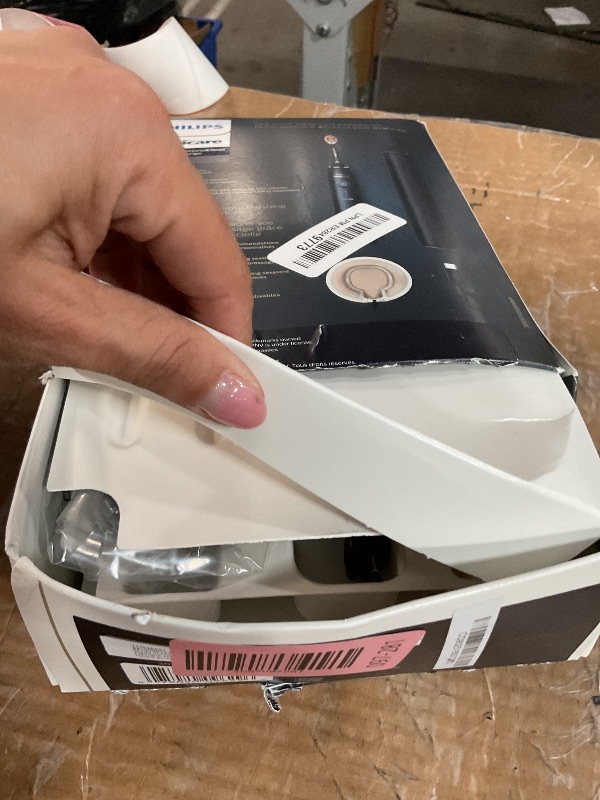 Photo 1 of ***(MISSING BRUSH HEADS)***Philips Sonicare DiamondClean 9900 Prestige Electric Toothbrush - with SenseIQ Technology and Advanced AI App, 5 Brushing Modes, 3 Intensity Levels, Charging Travel Case,Midnight Blue, Model HX9990/12