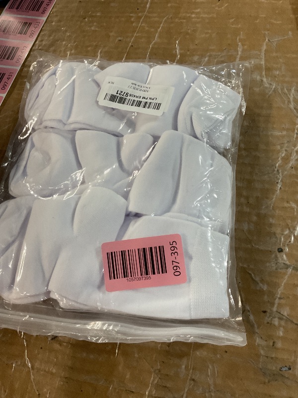 Photo 1 of (BAGGED) (USED/FAIR) (PARTIAL SET) Somaibo 8 Pairs Kids Socks for Boys Girls Crew Dress Uniform Socks Soft Cotton Seamless Cushioned School Sock 10-12 Years White