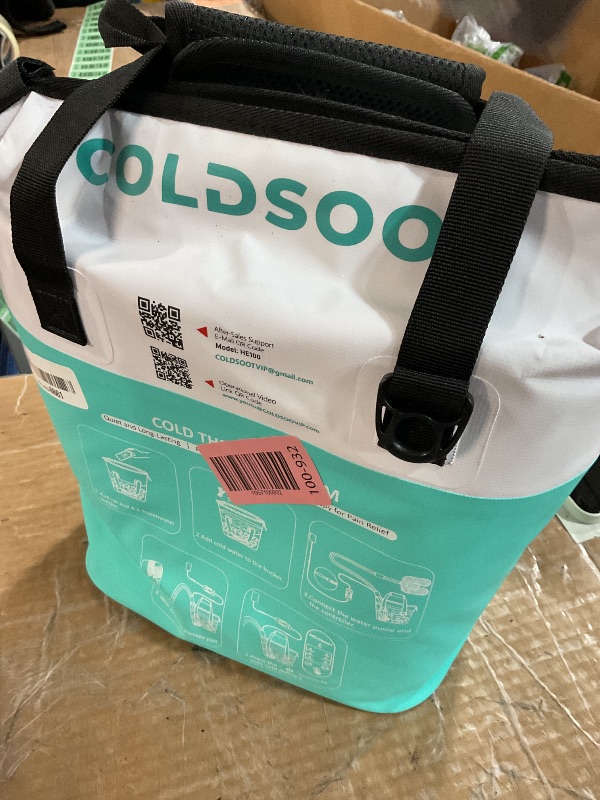 Photo 1 of (missing plug) COLDSOOT Cold Therapy Machine w/Timer, Compact and Portable Ice Machine for Knee After Surgery, Knee Replacement Recovery System