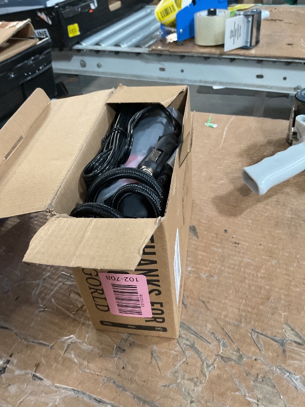 Photo 1 of (missing accessories) ROCGORLD R8 Tire Inflator Portable Air Compressor, DC 12V Air Compressor Portable with Large Dual Digital Screen, 3X Faster Inflation Air Pump for Car, Bike, Ball, Motor