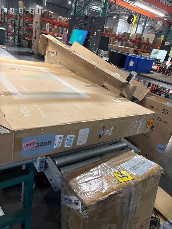 Photo 1 of *************************missing mount and remote*********************
TCL 75-Inch Class NXTVISION Series QLED 4K UHD Google Smart TV Canvas Style Art Frame TV - QLED, 120hz, Matte Anti-Glare Screen, Free Bezel and Frame, Atmos, Free Art Included (75A300W